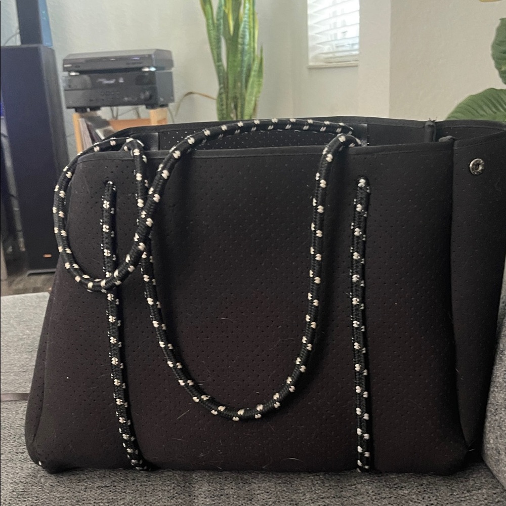 Elegant Black Tote Bag